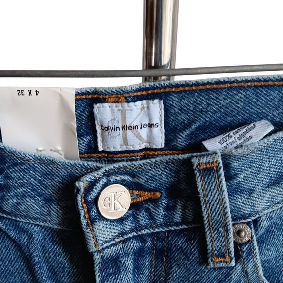 NOS Calvin Klein Doublestone Tapered Leg Jeans 4x32 Classic Fit 5-Pocket Design - Picture 5 of 8